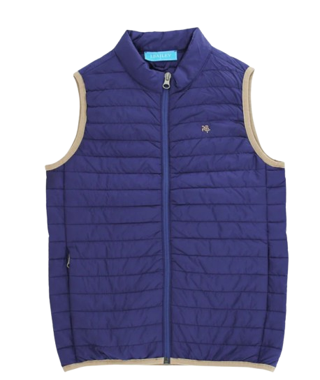 Quilted Vest - Navy*