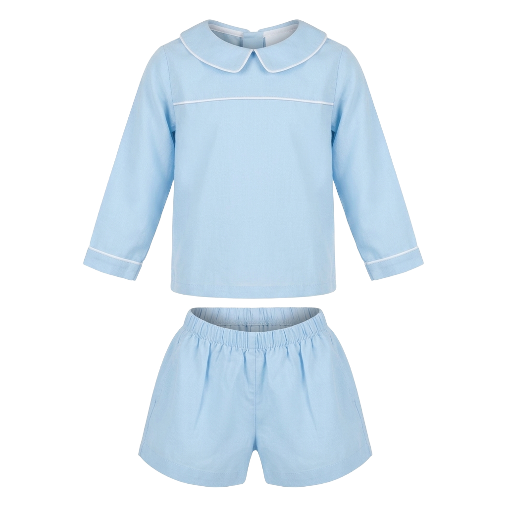 Benjamin Blue Corduroy Short Set