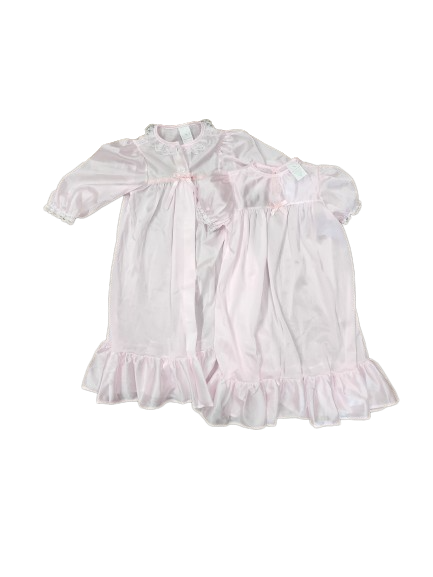 2pc Robe & Nightgown Set- Pink*