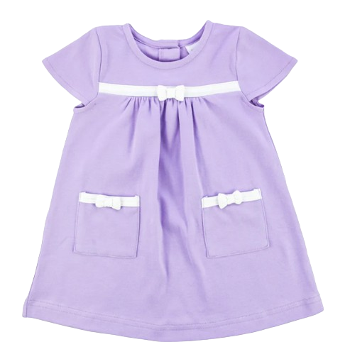 Knit Dress with Pockets and Bow*