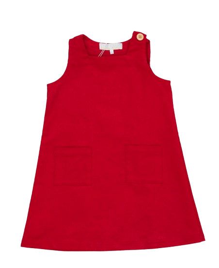 Jillian Red Corduroy Jumper