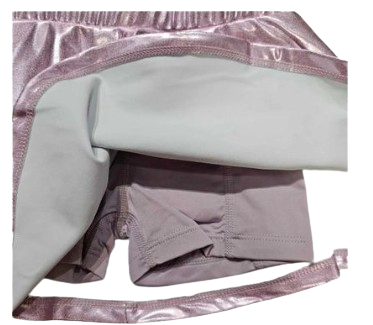 Purple Metallic Skirt*