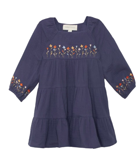 Clara Dress - Navy*