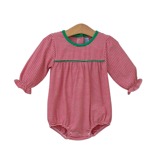 Ellie Bubble - Red Stripe/Green*