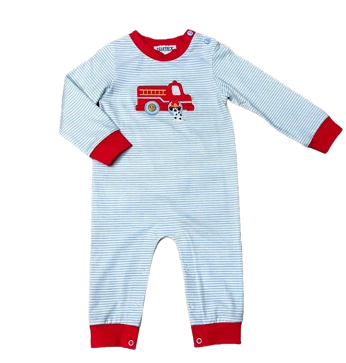 Fire Engine Boy's Romper*