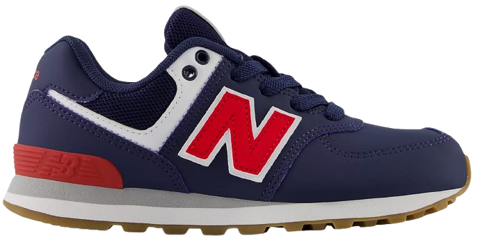 New Balance 574- New Balance Navy with Team Red*