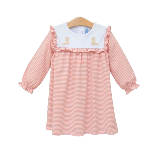 Boots Embroidery Ruffle Romper*