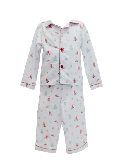 Cheery Christmas Button PJ Set*