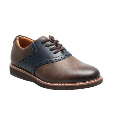 Vibe Jr.  Boys Plain Toe Saddle Shoe*