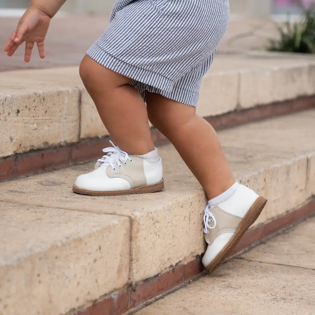 Albert Saddle White/Ecru*
