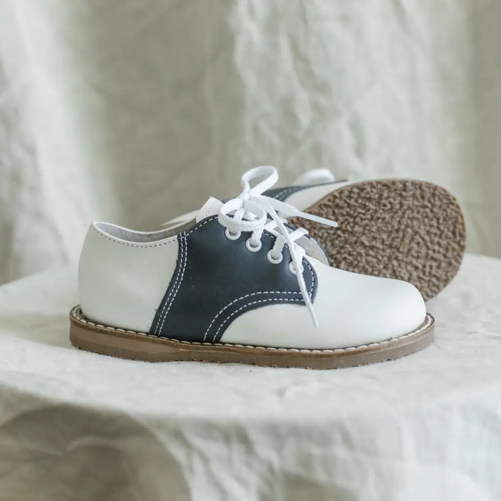 Albert Saddle White/Navy*