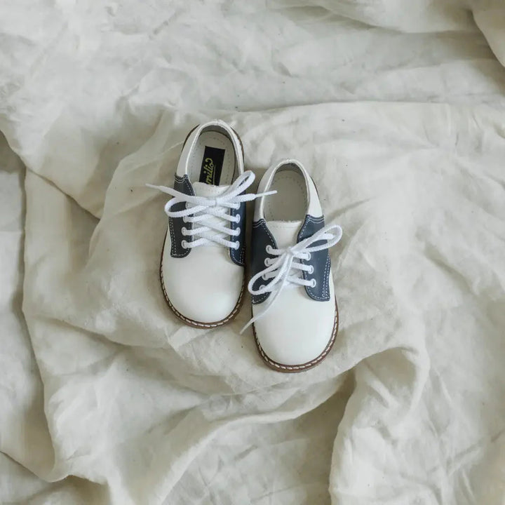 Albert Saddle White/Navy*