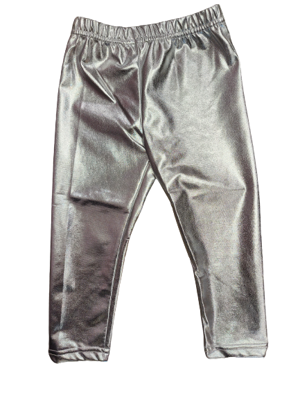 Silver Metallic Leggins*
