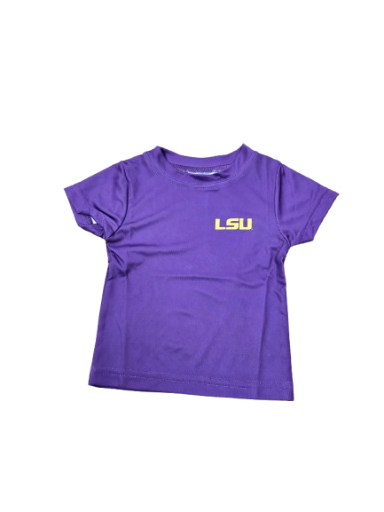 Short Sleeve T-Shirt LSU Tigers Hand Sketched - Purple*