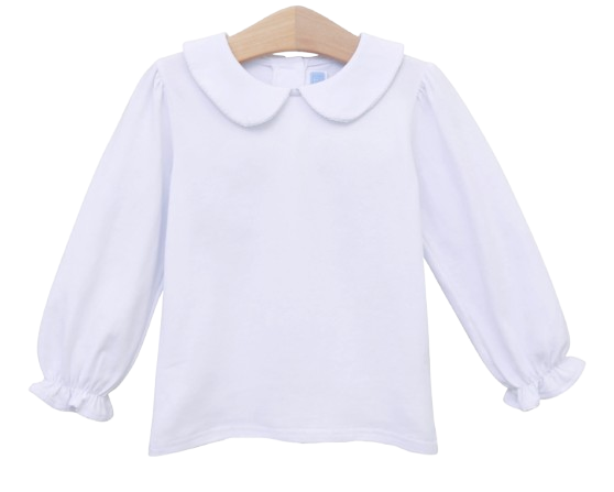 Peter Pan Collar Top - White*