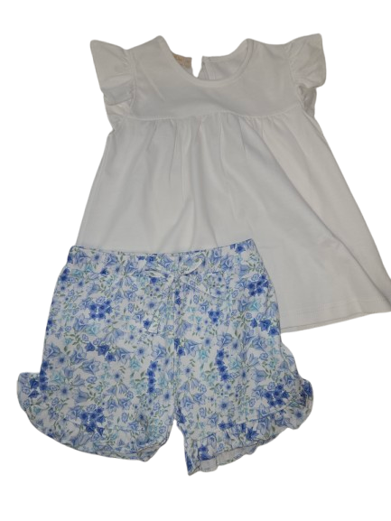 Blue Bell Flowers Solid Tee and Short Set*