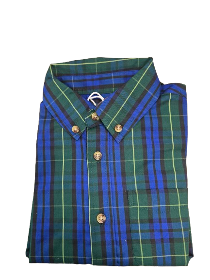 Plaid Shirt -Green/Blue*