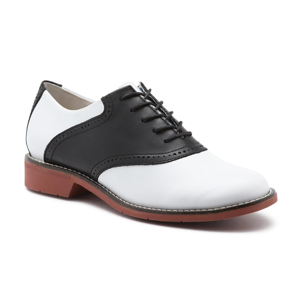 BASS DORA SADDLE (BLACK/WHITE)*