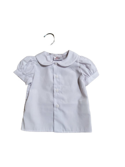 Peter Pan Collar Blouse White*