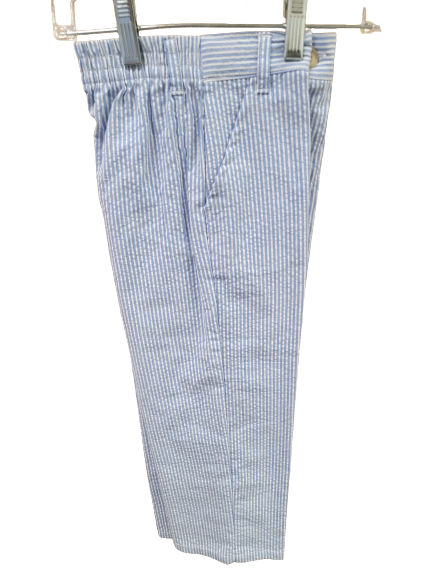 Pants, Seersucker, Blue*