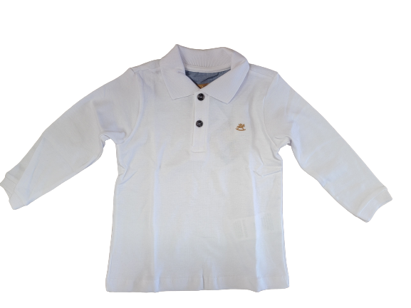 Soft Jersey Cotton Polo Shirt - White