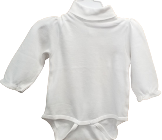 White L/S Onesie Turtle Neck*
