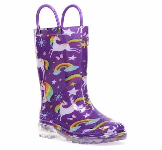 KIDS UNICORN DREAMS RAIN BOOT - PURPLE*