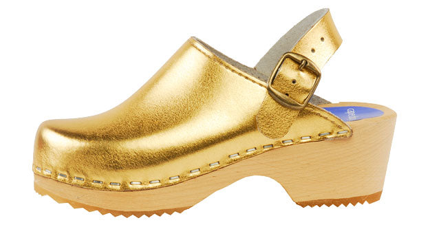 Cape Clogs Children's Clogs Gold Metallic*