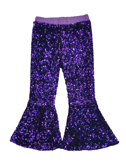 Purple Sequins GoGo Pants Youth*
