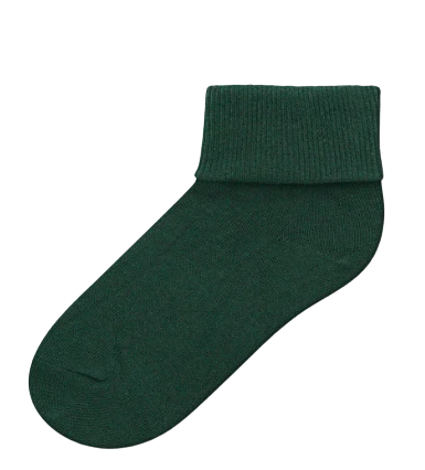 Piccolo Triple Roll Socks - Hunter Green*